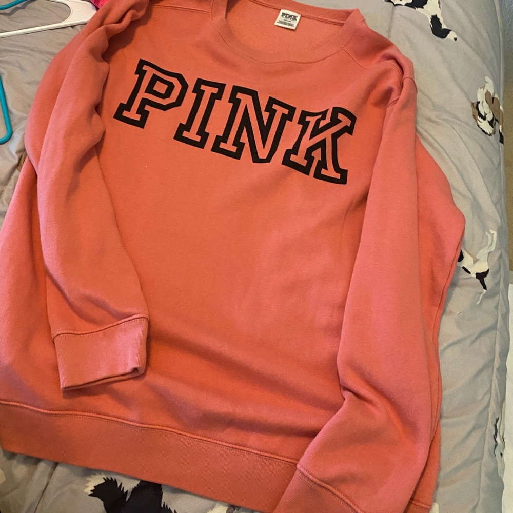 Vs pink logo sweatshirt medium